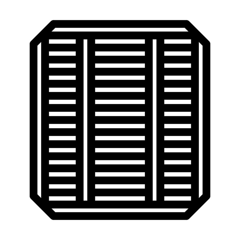 photovoltaic cells solar panel line icon illustration vector