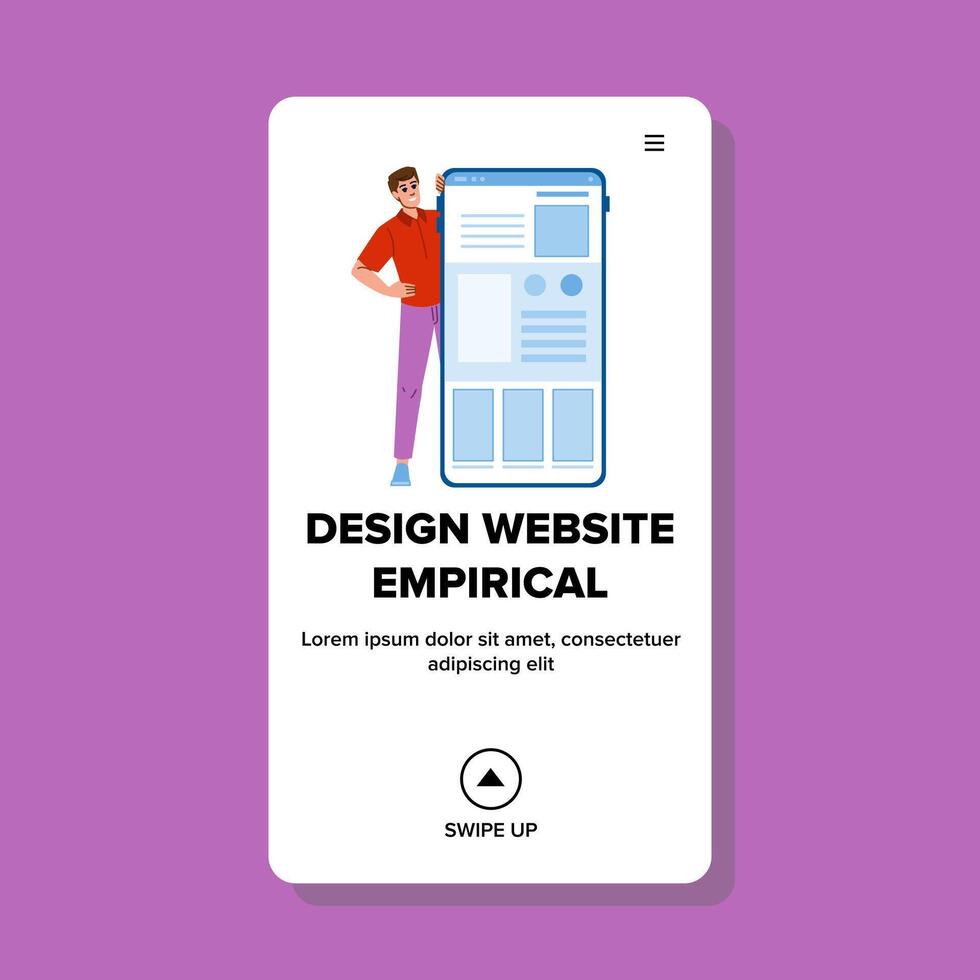 interfaz diseño sitio web empírico vector