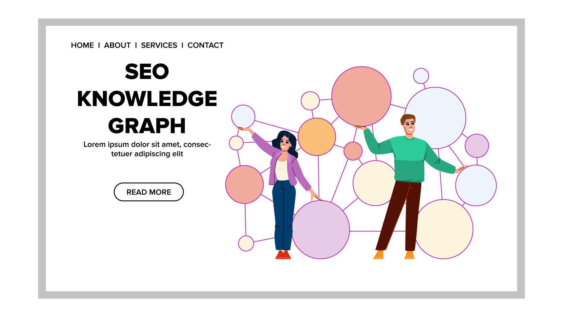 google seo knowledge graph 43257449 Vector Art at Vecteezy
