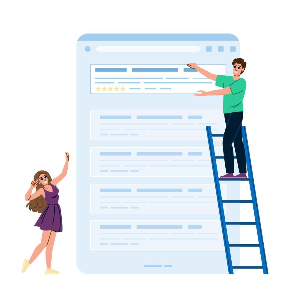 featured snippet seo vector