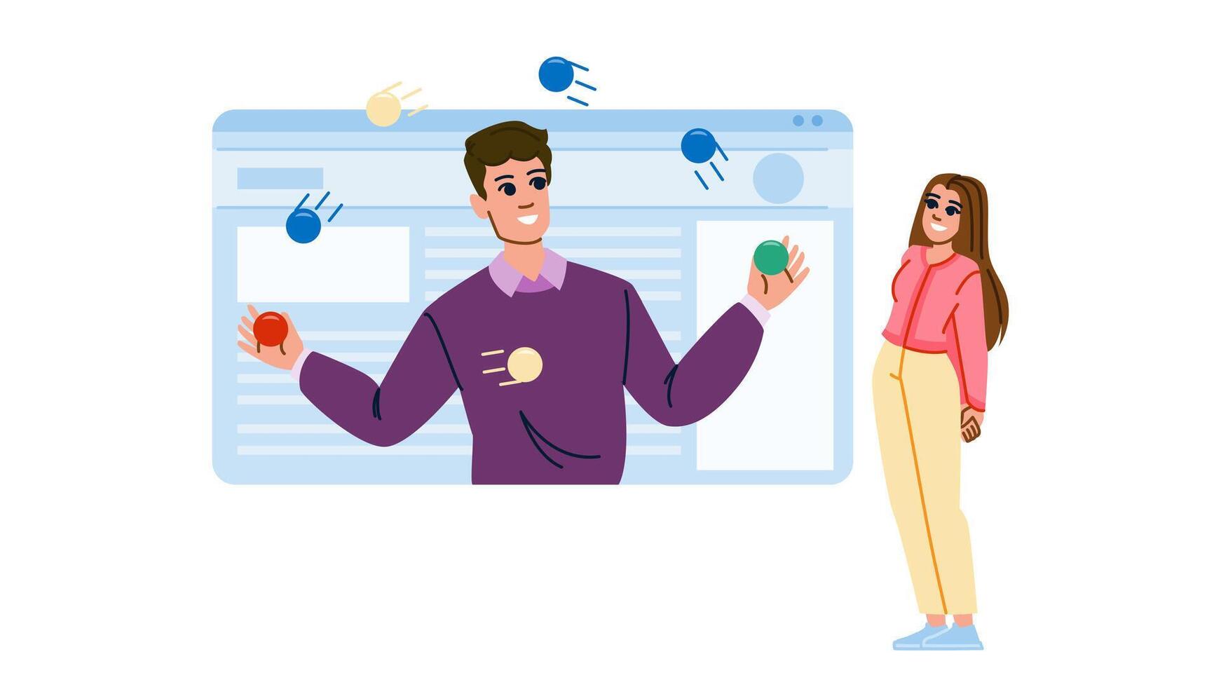 interface interaction design website vector