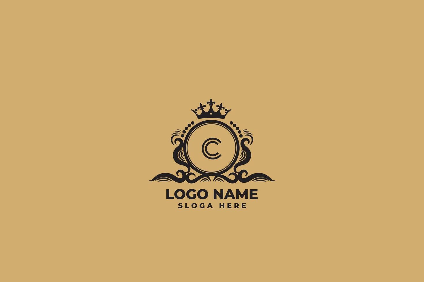 Luxury Letter C Logo Design vector