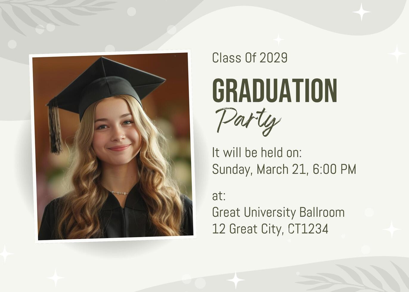 graduation-card-43257820-template for Free Printable Graduation Party Invitations Graduation Card 43257820 Template for Free Printable Graduation Party Invitations