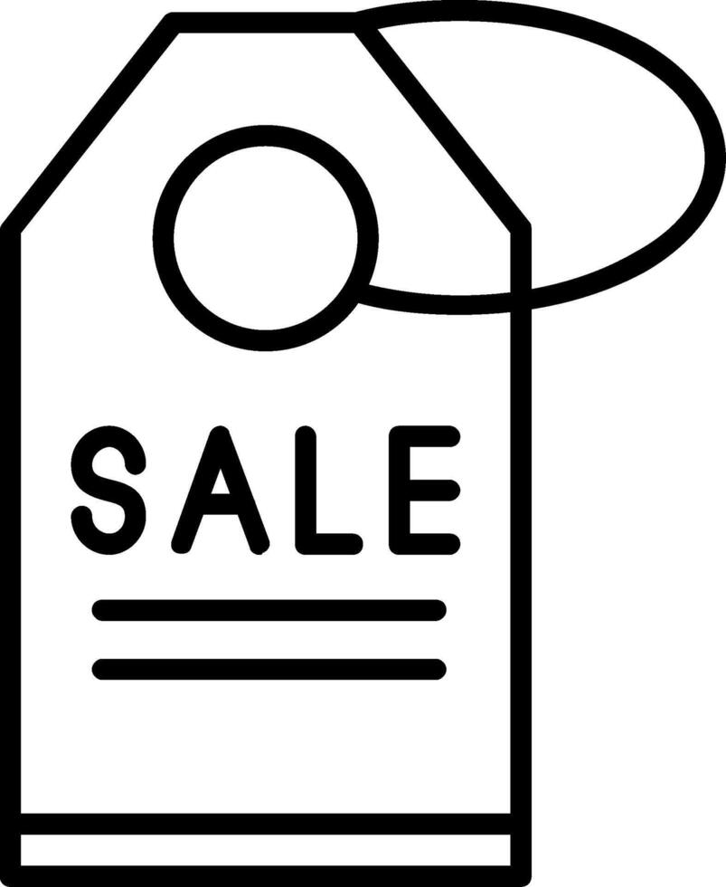 Sale Line Icon vector