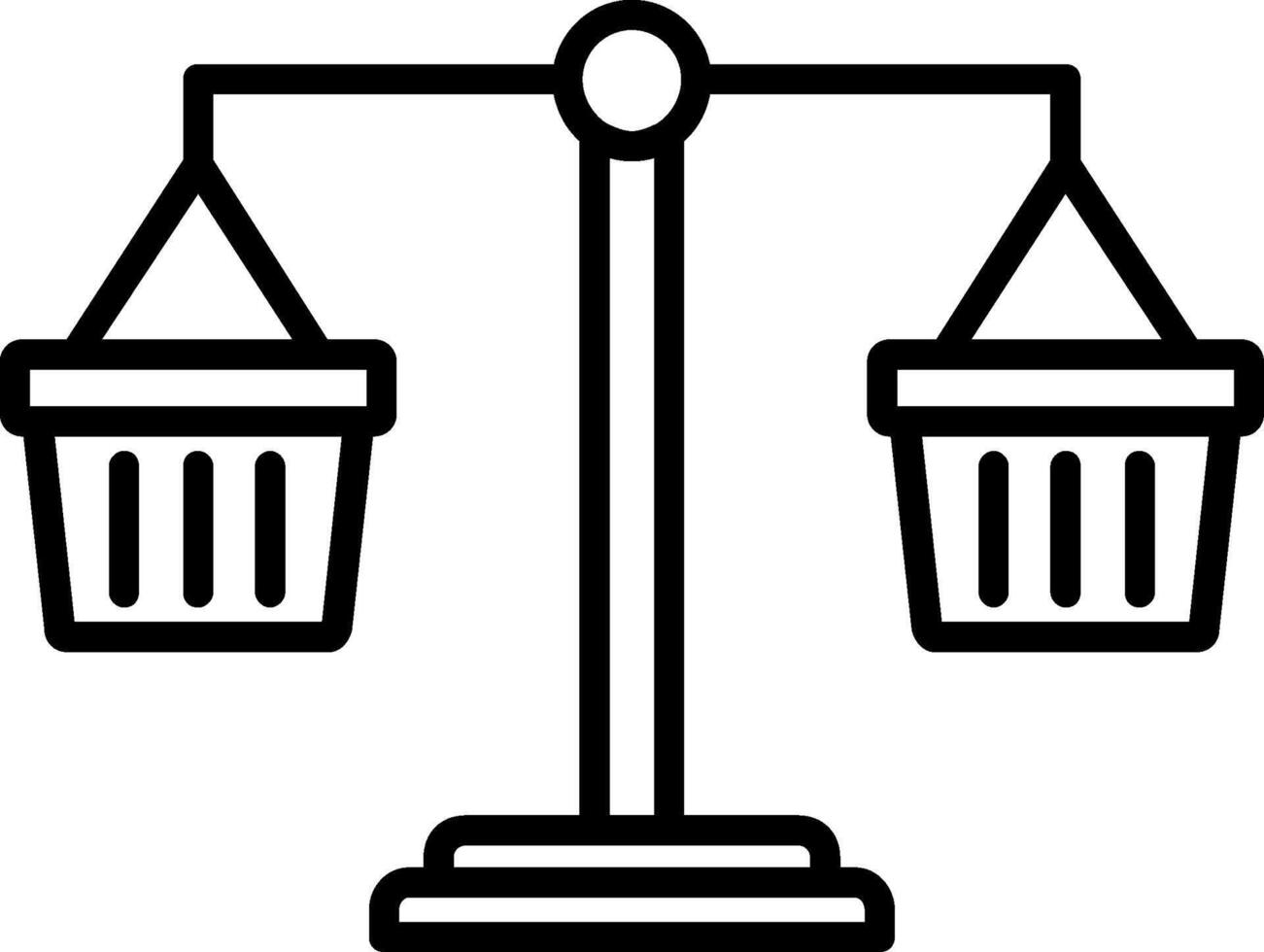 Commercial Law Line Icon vector