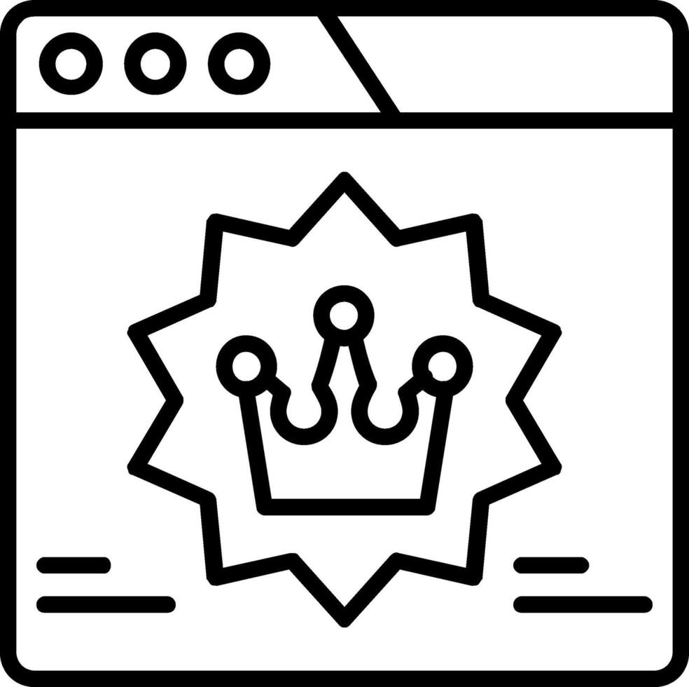 Brand Line Icon vector