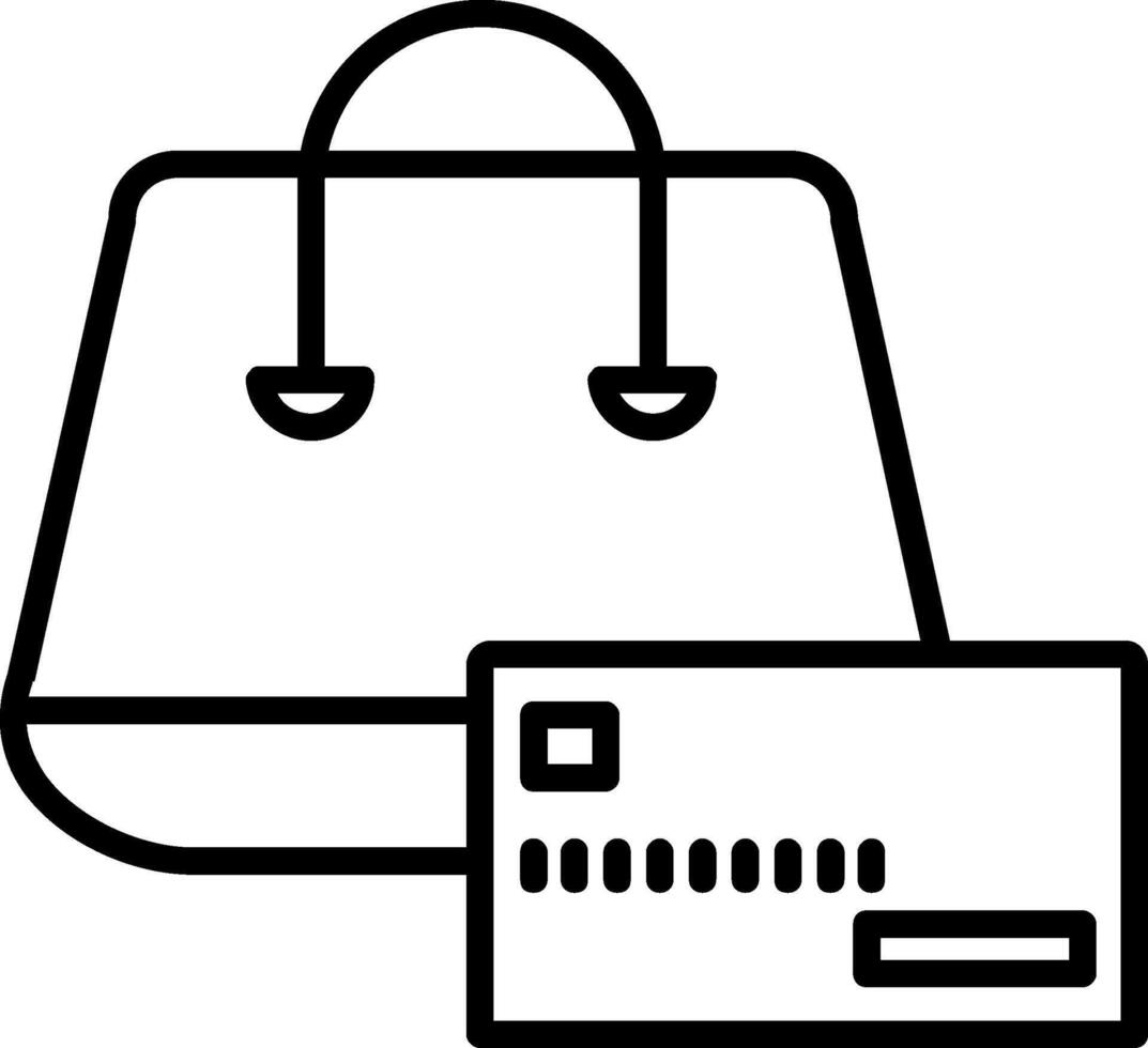 Buying On Credit Line Icon vector