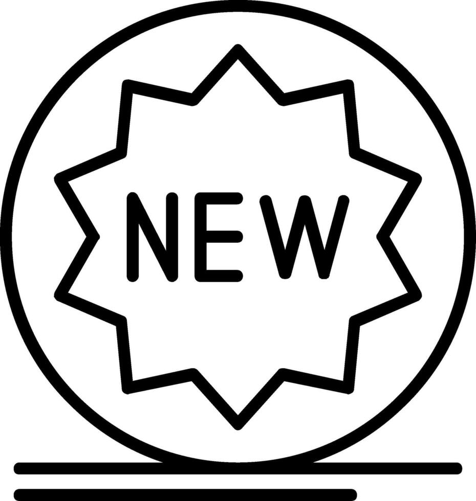 New Tag Line Icon vector