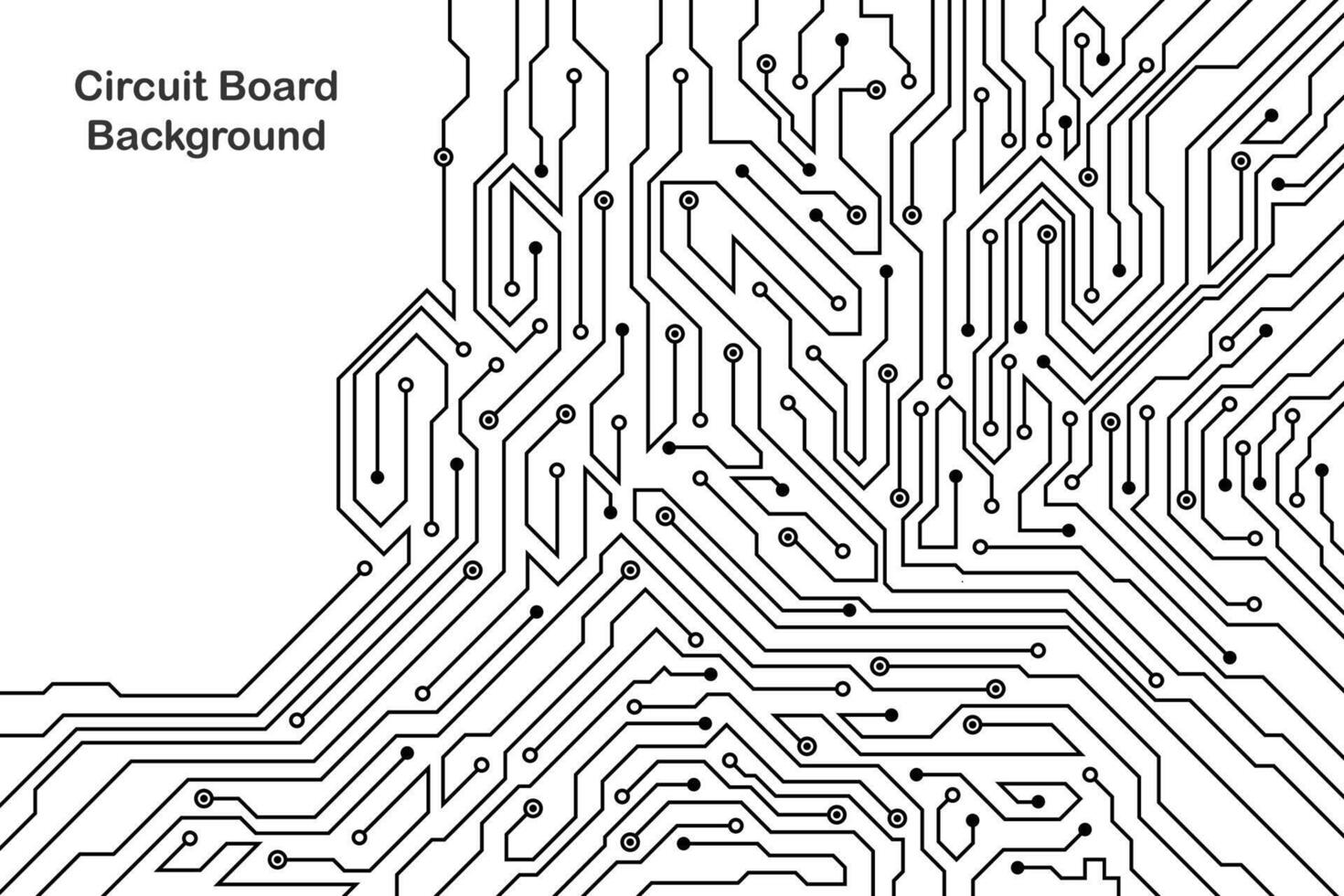 resumen futurista circuito tablero tecnología antecedentes. circuito tablero con varios tecnología elementos. vector