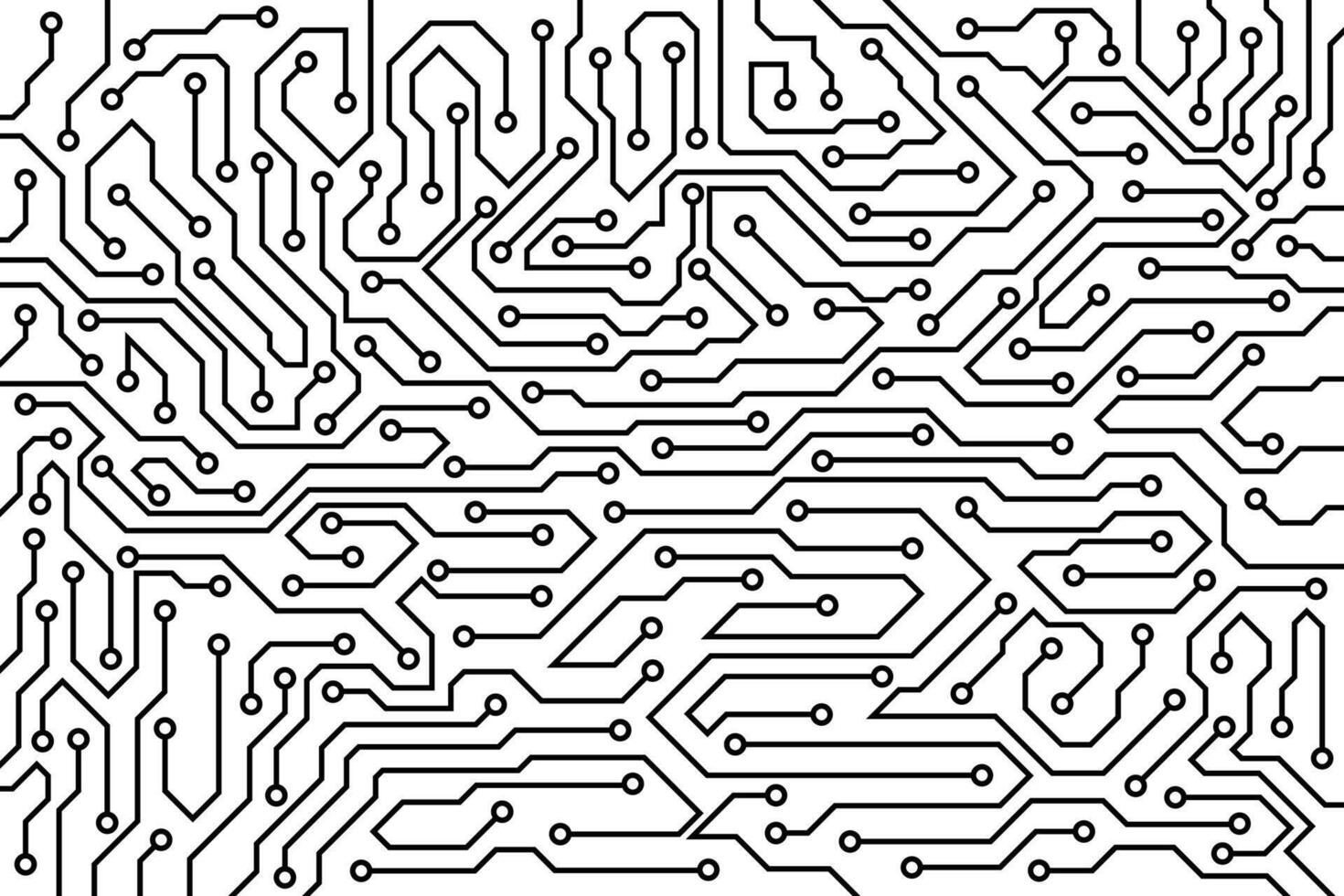 Abstract futuristic circuit board technology background. Circuit board with various technology elements. vector