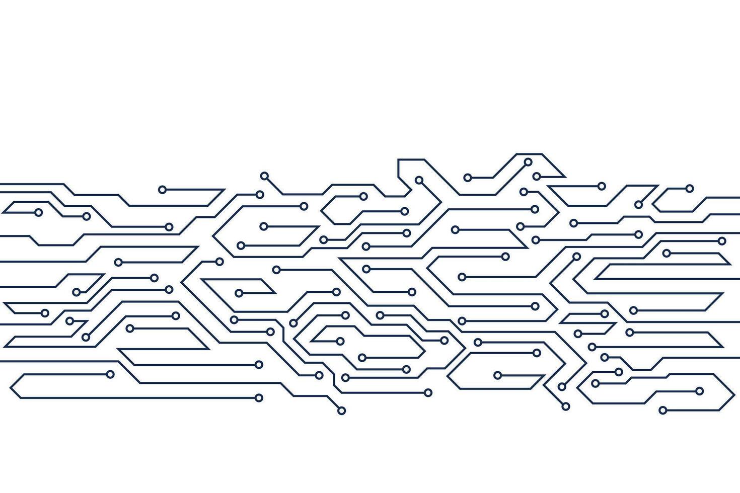 Abstract futuristic circuit board technology background. Circuit board with various technology elements. vector