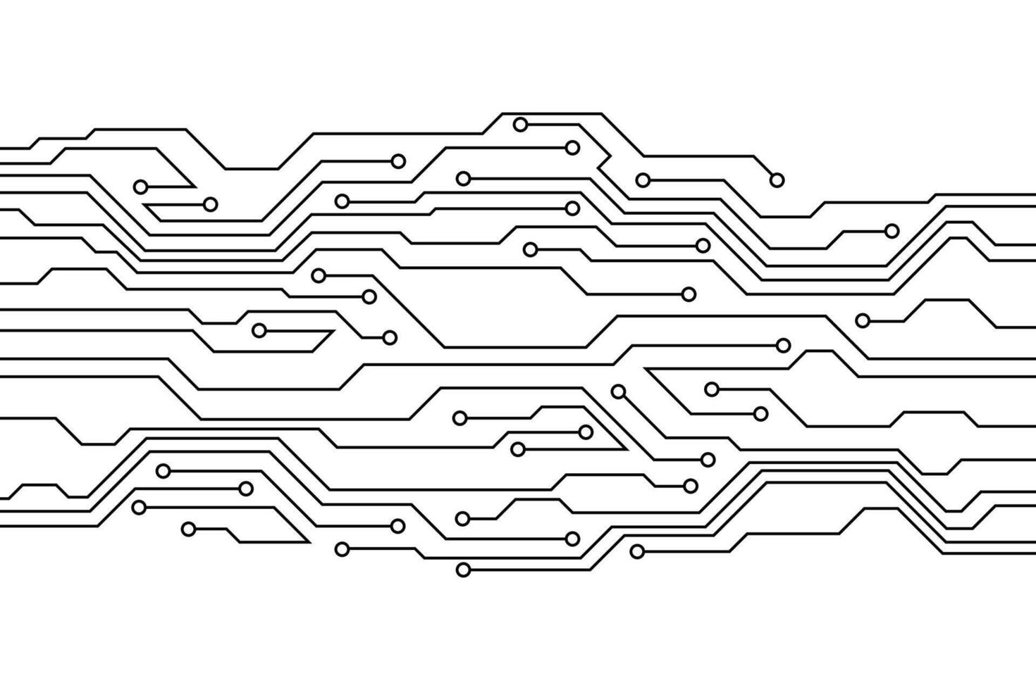 Abstract futuristic circuit board technology background. Circuit board with various technology elements. vector