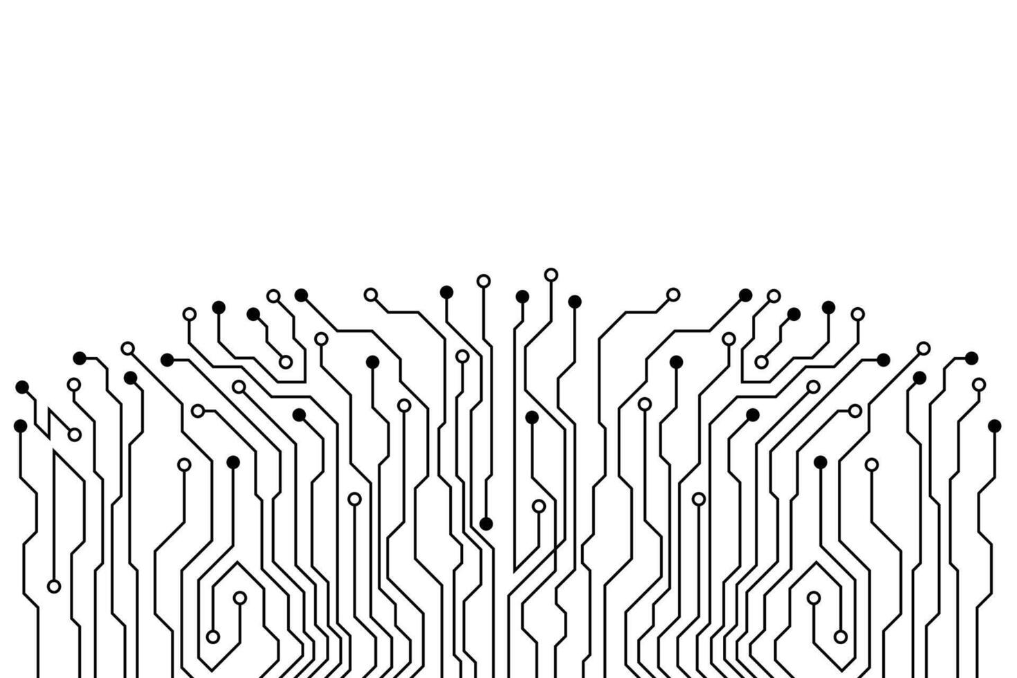 Abstract futuristic circuit board technology background. Circuit board with various technology elements. vector