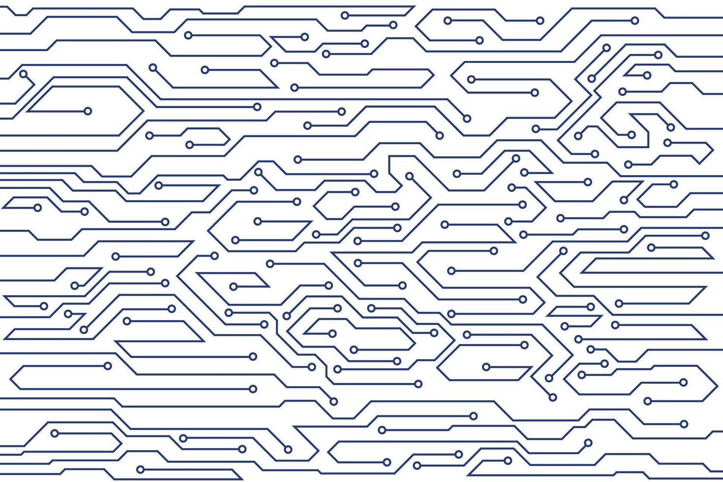 Abstract futuristic circuit board technology background. Circuit board with various technology elements. vector