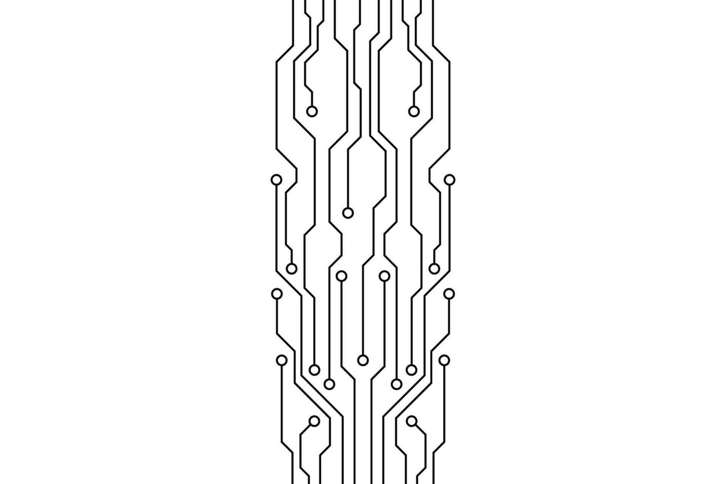 resumen futurista circuito tablero tecnología antecedentes. circuito tablero con varios tecnología elementos. vector