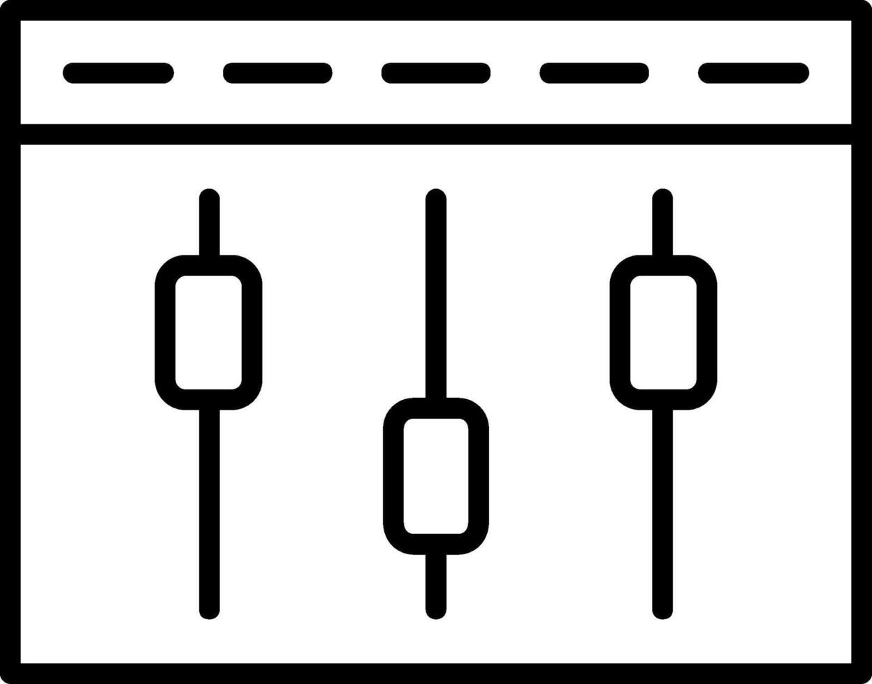 Compaign Tweaking Line Icon vector