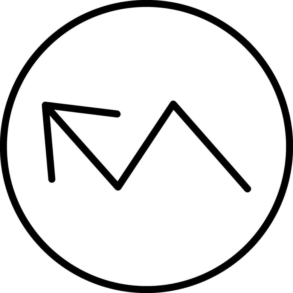 Trend Line Icon vector