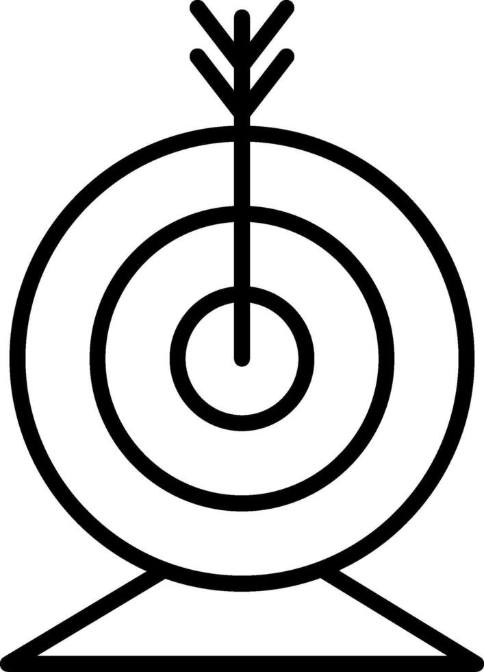 Targeting Line Icon vector