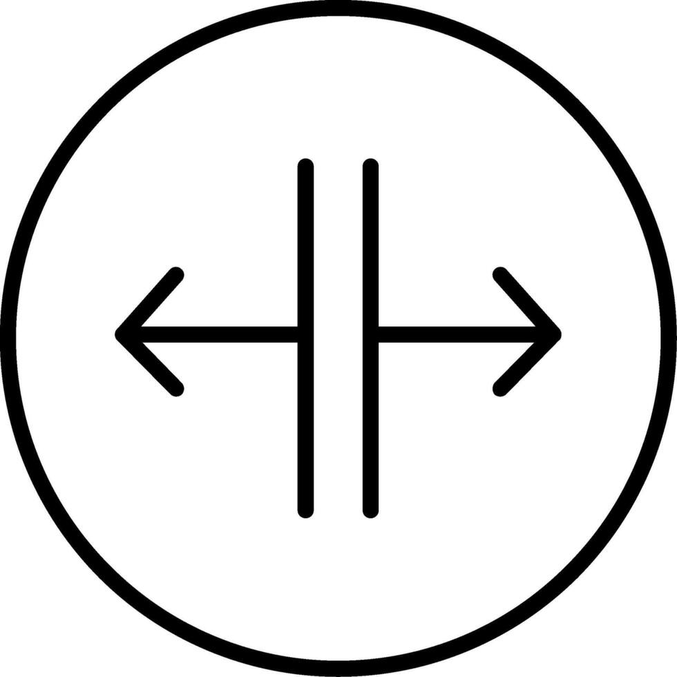 SPLIT Line Icon vector