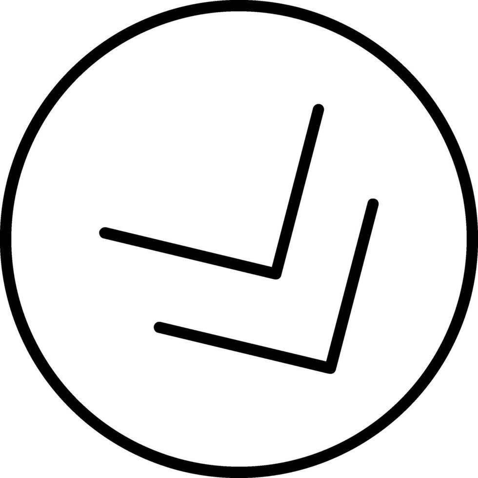 Chevron Line Icon vector