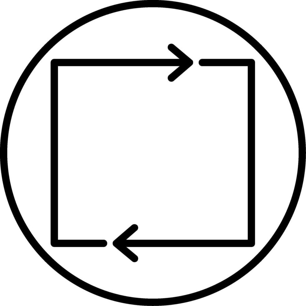 Loop Line Icon vector