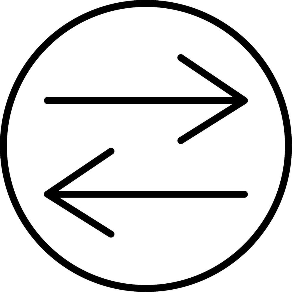 Swap Line Icon vector