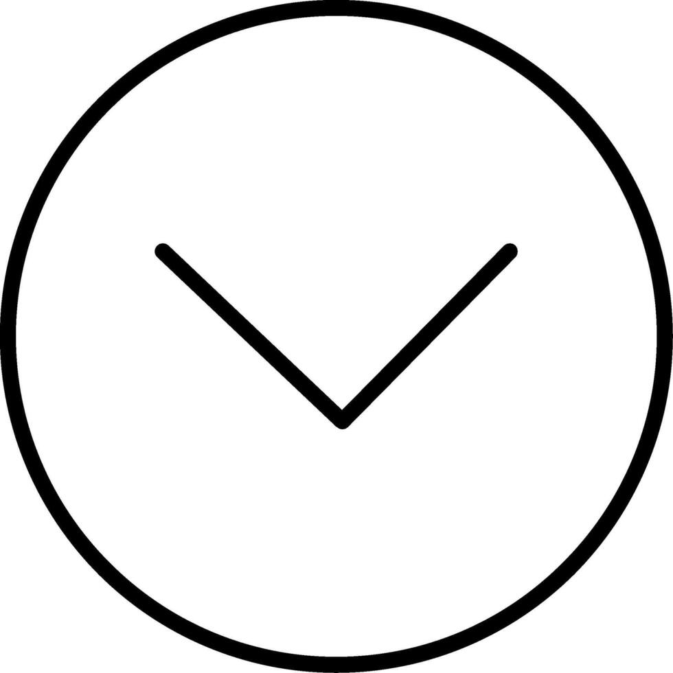 Chevron Line Icon vector