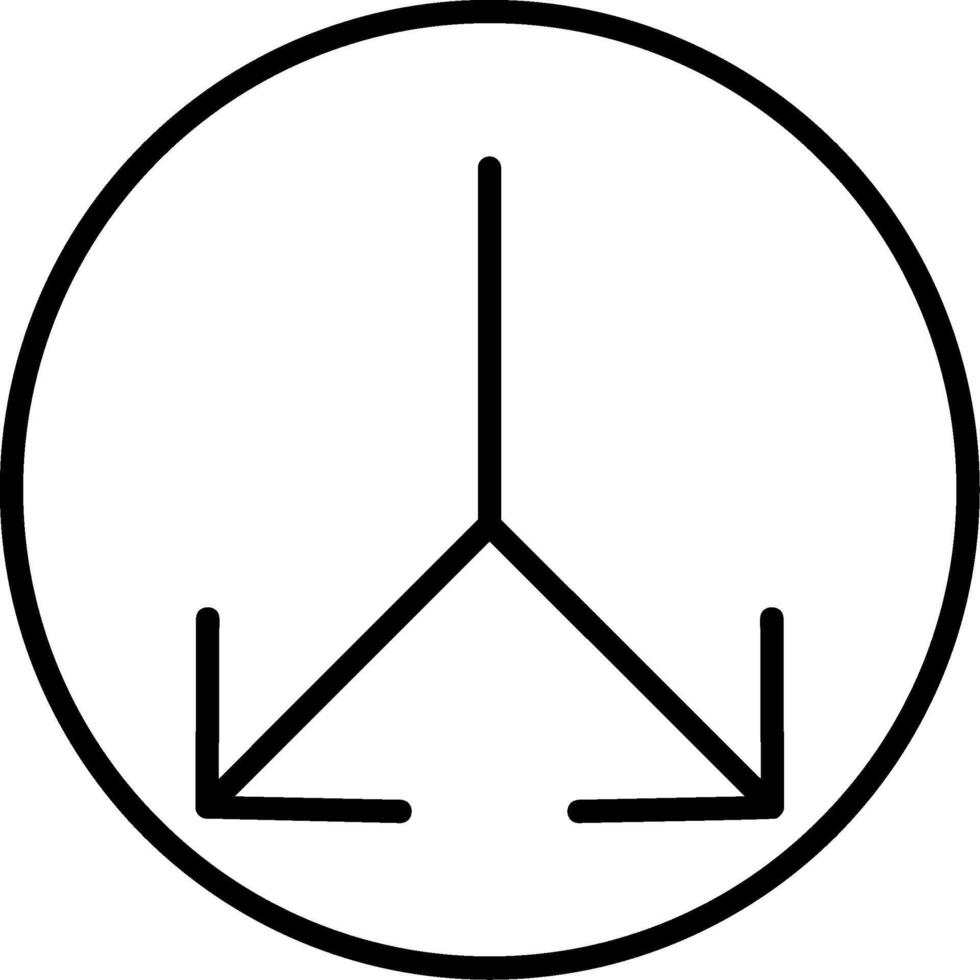 Split Line Icon vector