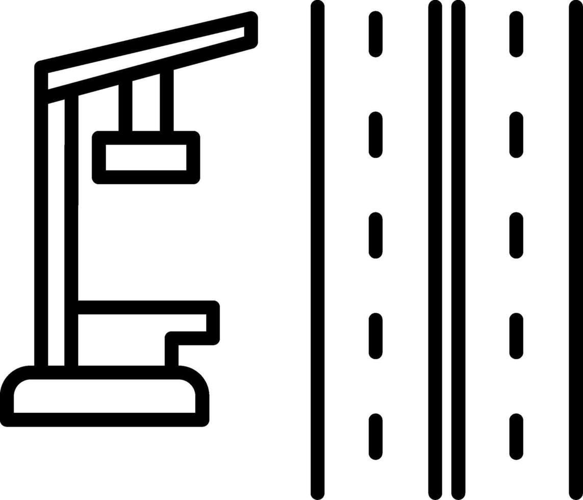 Motorway Line Icon vector