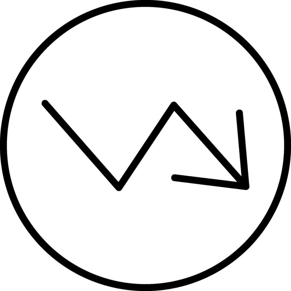 Trend Line Icon vector