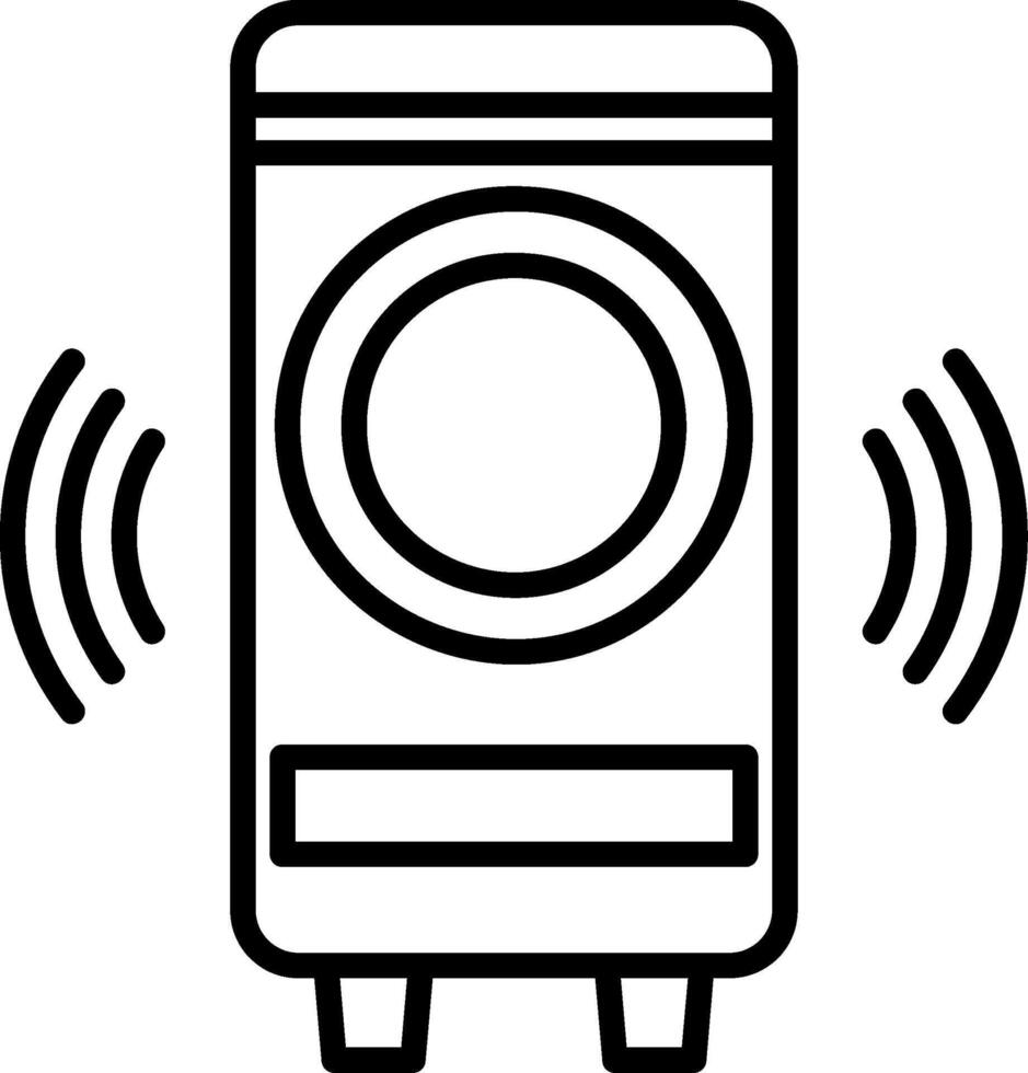 Woofer Line Icon vector