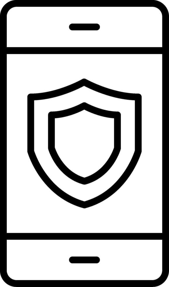 Security Line Icon vector