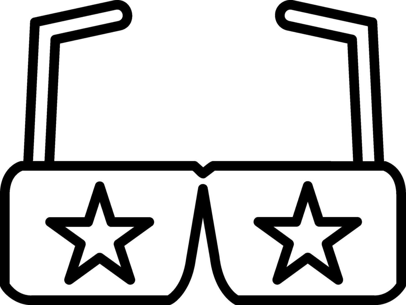 Party Glasses Line Icon vector
