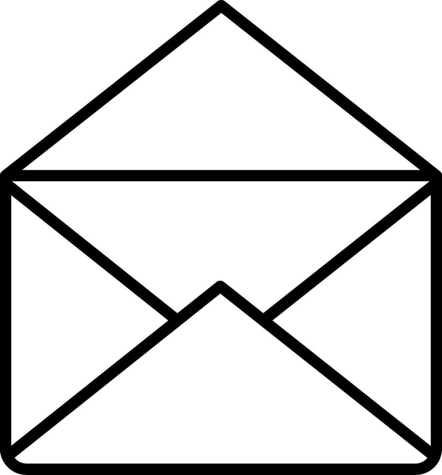 Mail Line Icon vector