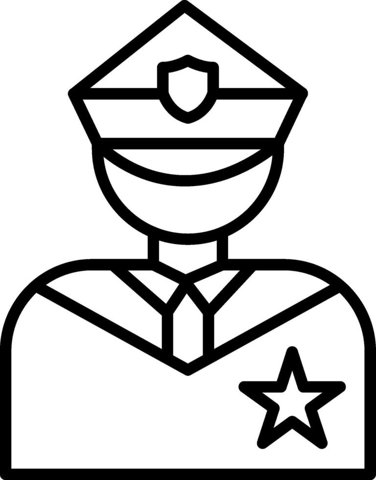 Police Line Icon vector