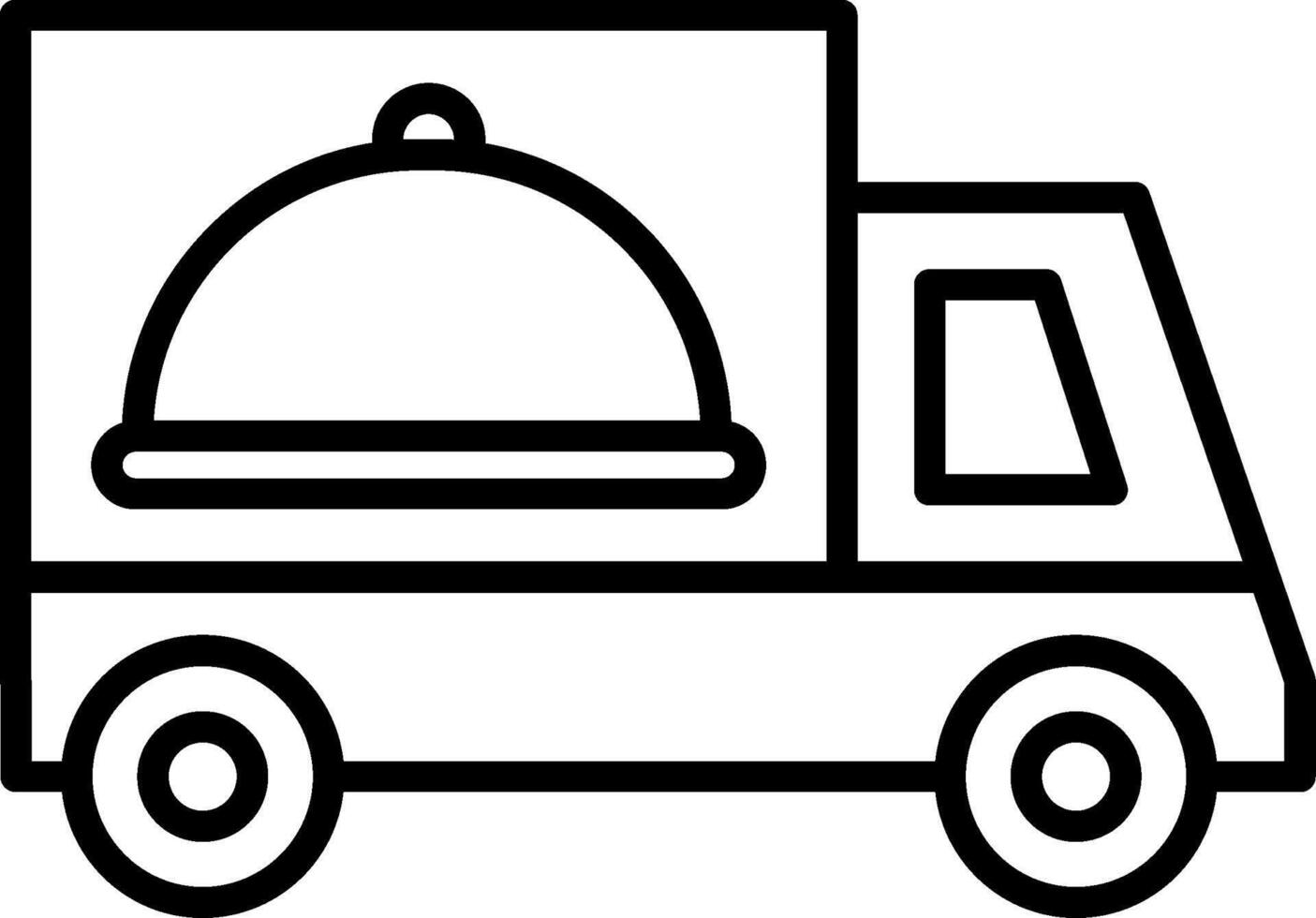 Food Delivery Line Icon vector