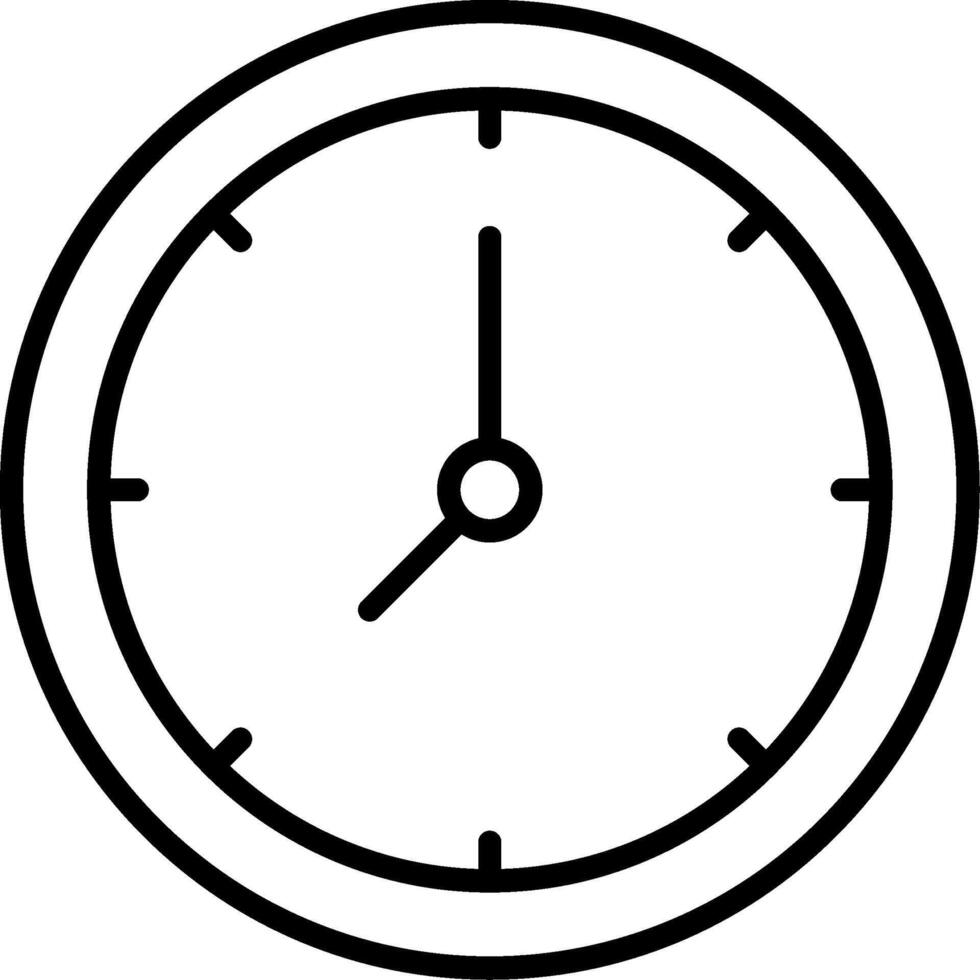 Clock Line Icon vector