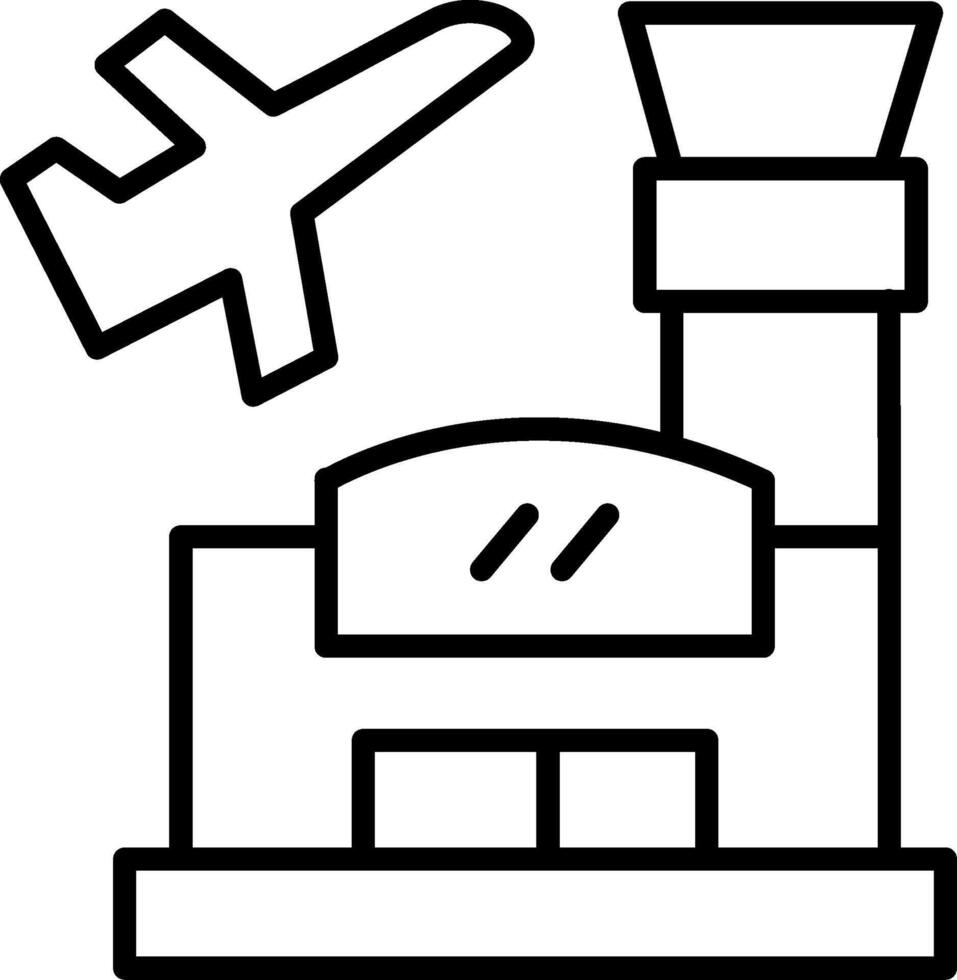 Airport Line Icon vector