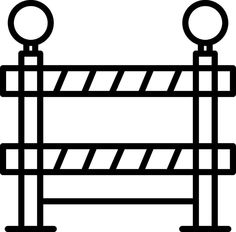 Barrier Line Icon vector