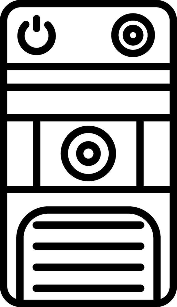 Cpu Line Icon vector