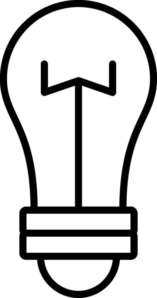 Lightbulb Line Icon vector