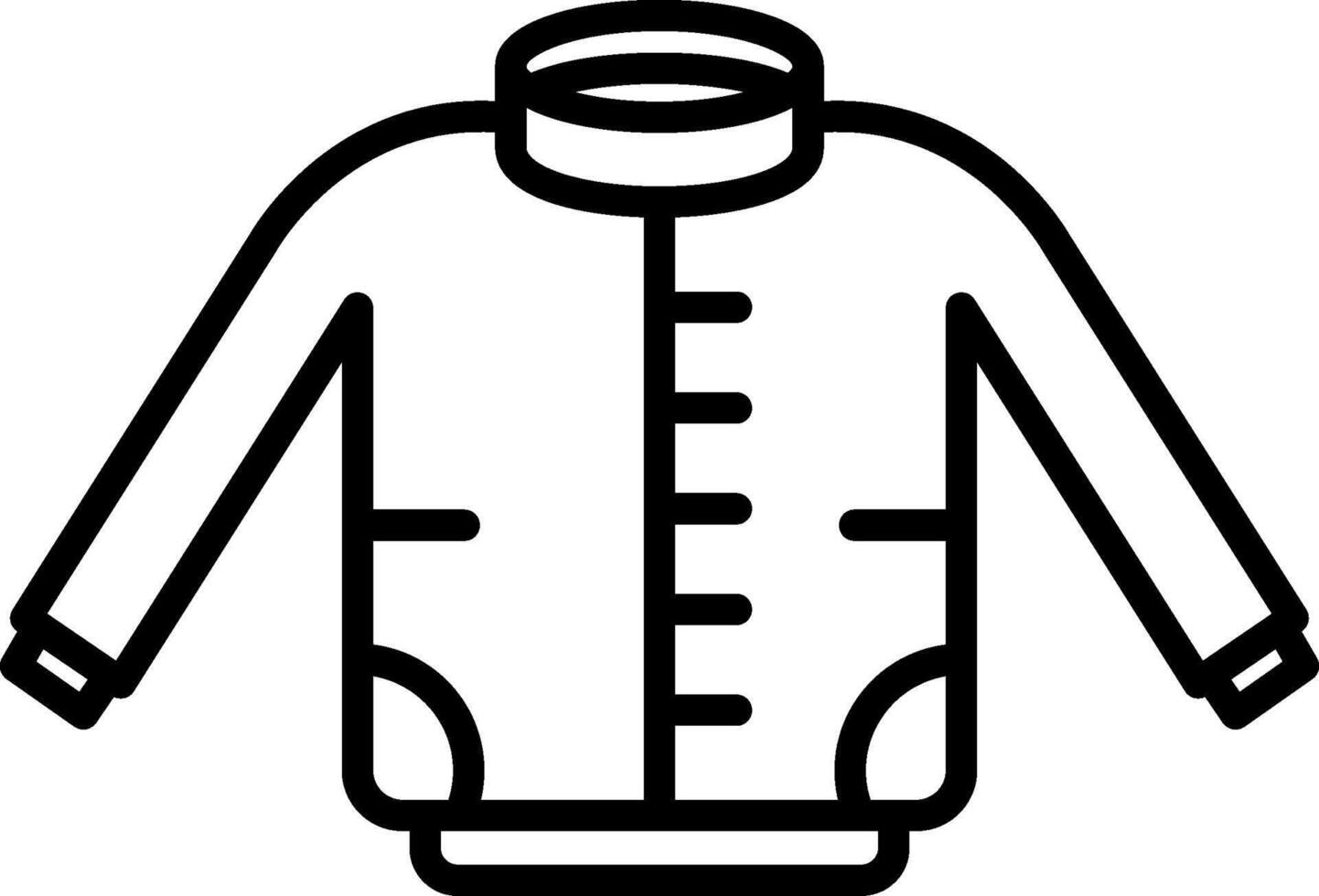 Jacket Line Icon vector