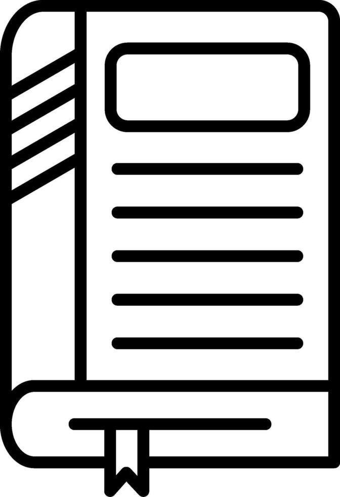 Book Line Icon vector