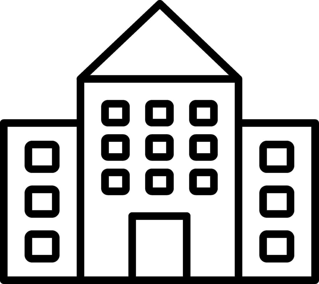 School Line Icon vector