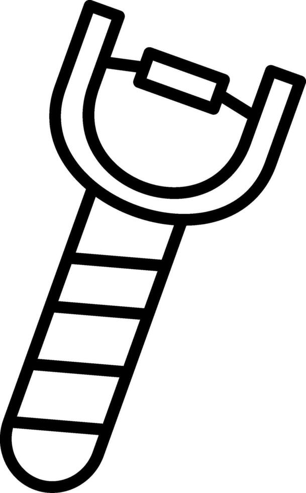 Slingshot Line Icon vector