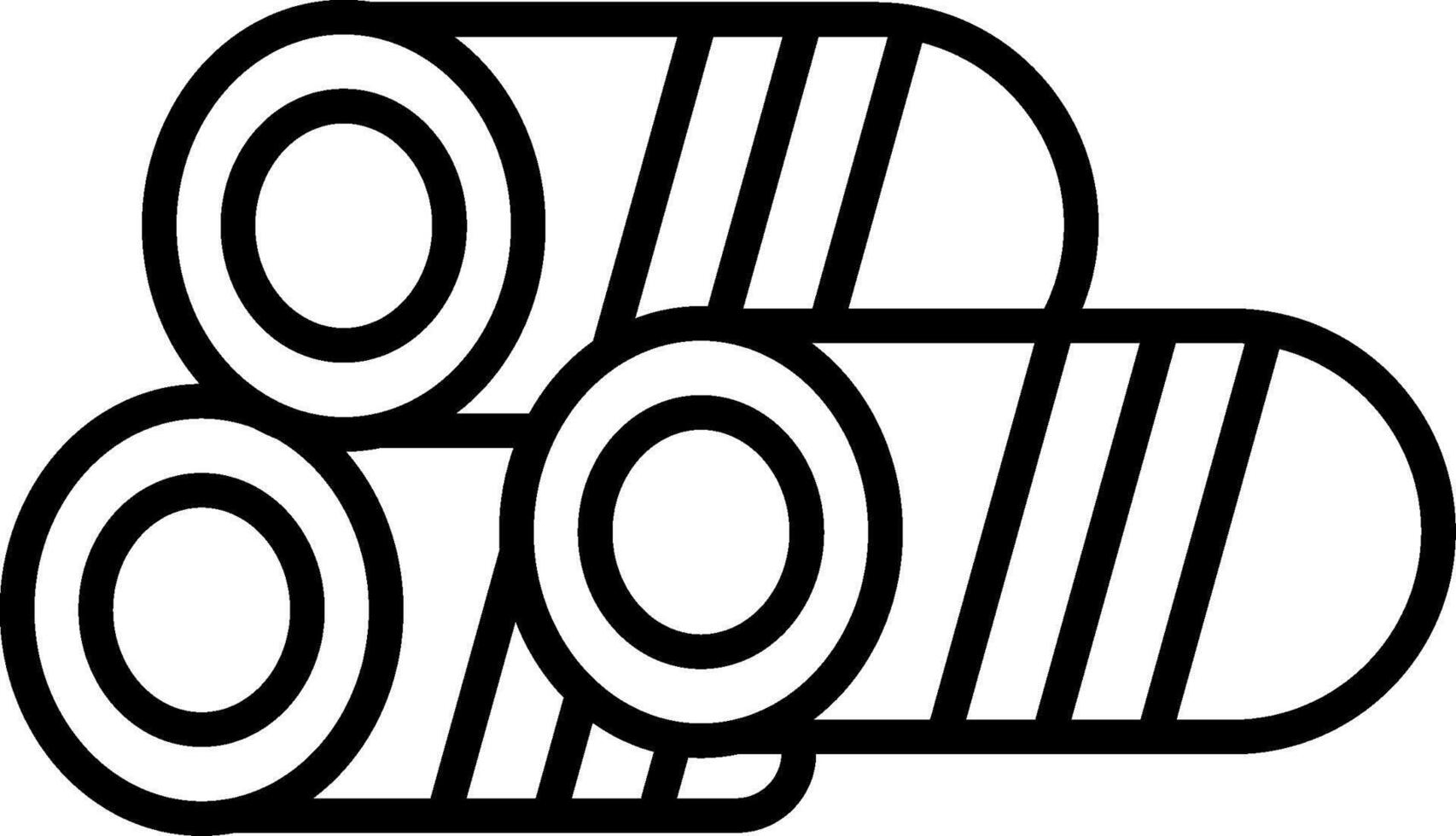 Logs Line Icon vector