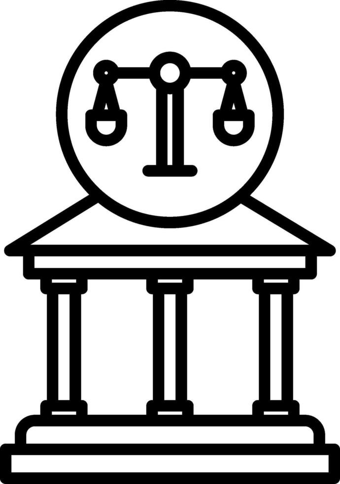 Court Line Icon vector