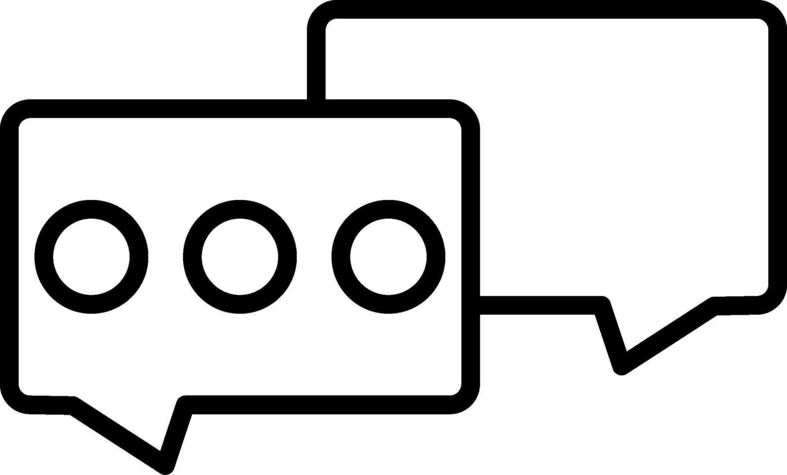 Comments Line Icon vector