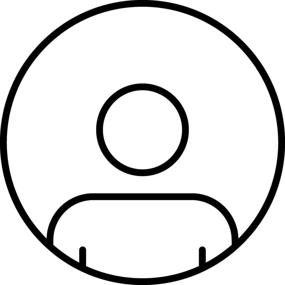 User Line Icon vector