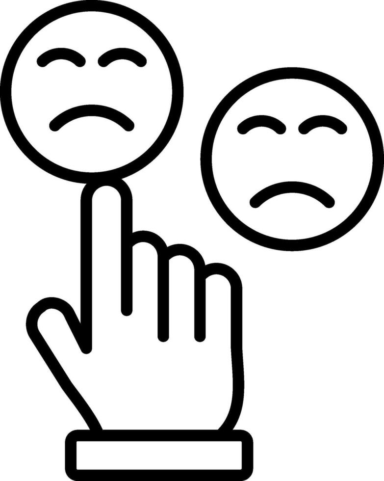 Customer Satisfaction Line Icon vector